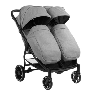 Kolica za blizance HAPPY 2 light grey - Slika 7