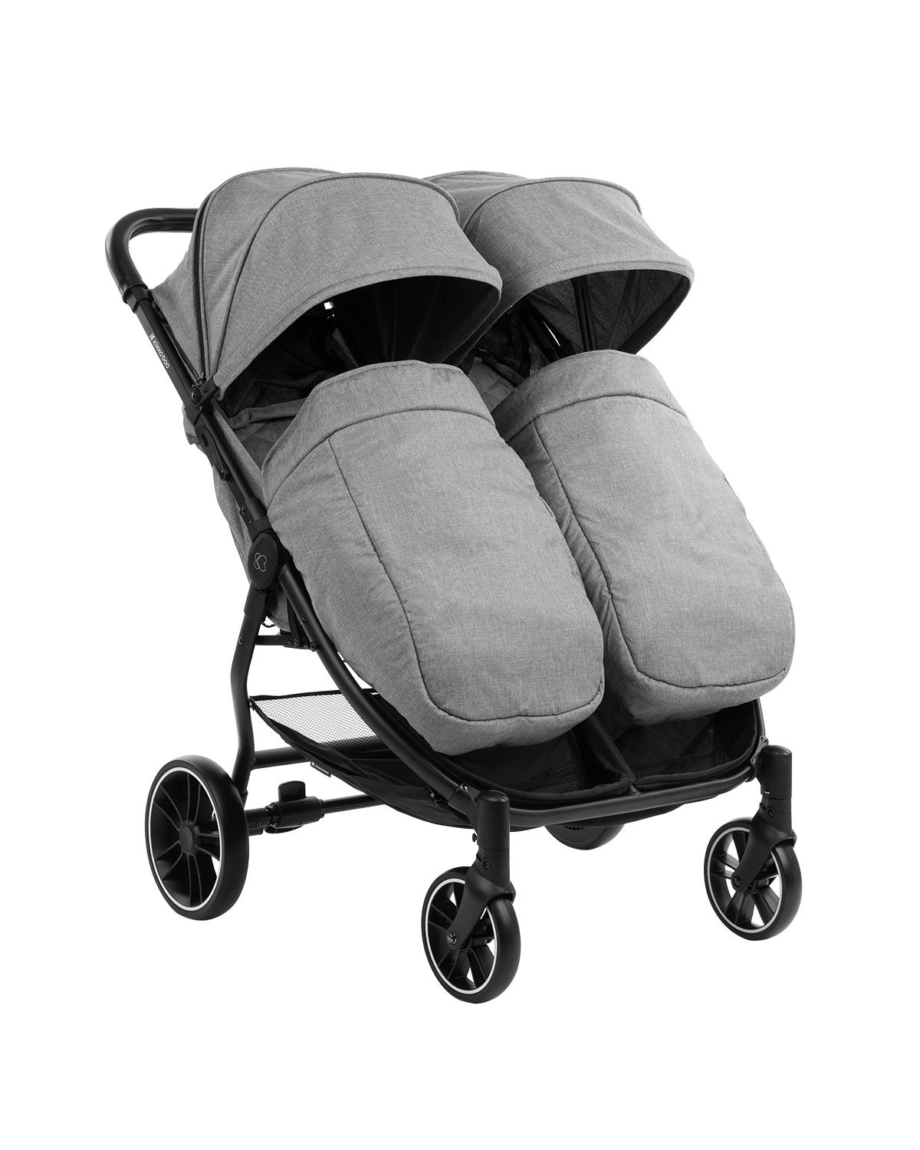 Kolica za blizance HAPPY 2 light grey