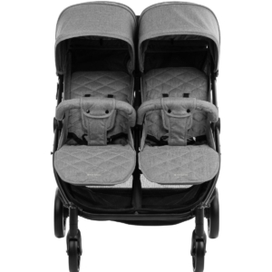 Kolica za blizance HAPPY 2 light grey - Slika 3