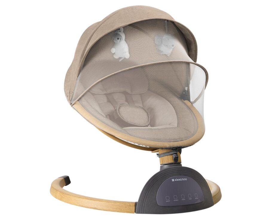 KIKKA BOO Ljuljaška ASHLEE sa daljinskim upravljačem wood dekor beige