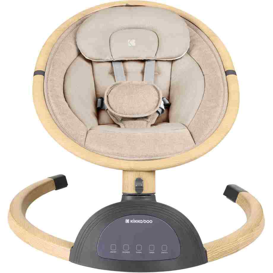 KIKKA BOO Ljuljaška ASHLEE sa daljinskim upravljačem wood dekor beige KIKKA BOO Ljuljaška ASHLEE sa daljinskim upravljačem wood dekor beige