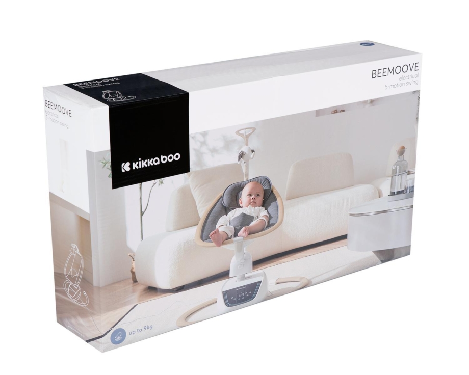 KIKKA BOO Ljuljaška BeeMoove sa daljinskim upravljačem wood dekor beige