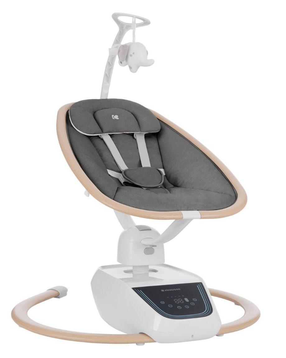 KIKKA BOO Ljuljaška BeeMoove sa daljinskim upravljačem wood dekor grey