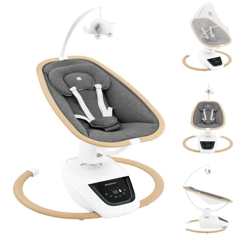 Ljuljaska BeeMoove wood dekor grey9