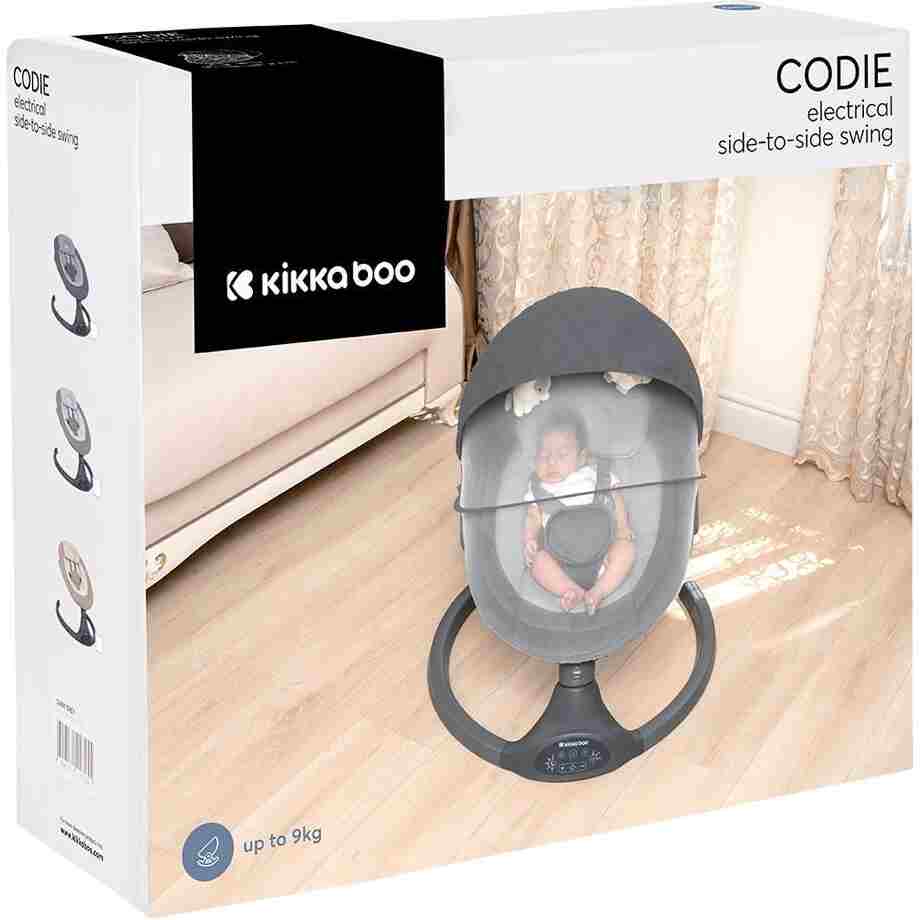 KIKKA BOO Ljuljaška CODIE sa daljinskim upravljačem dark grey Ljuljaska CODIE dark grey10