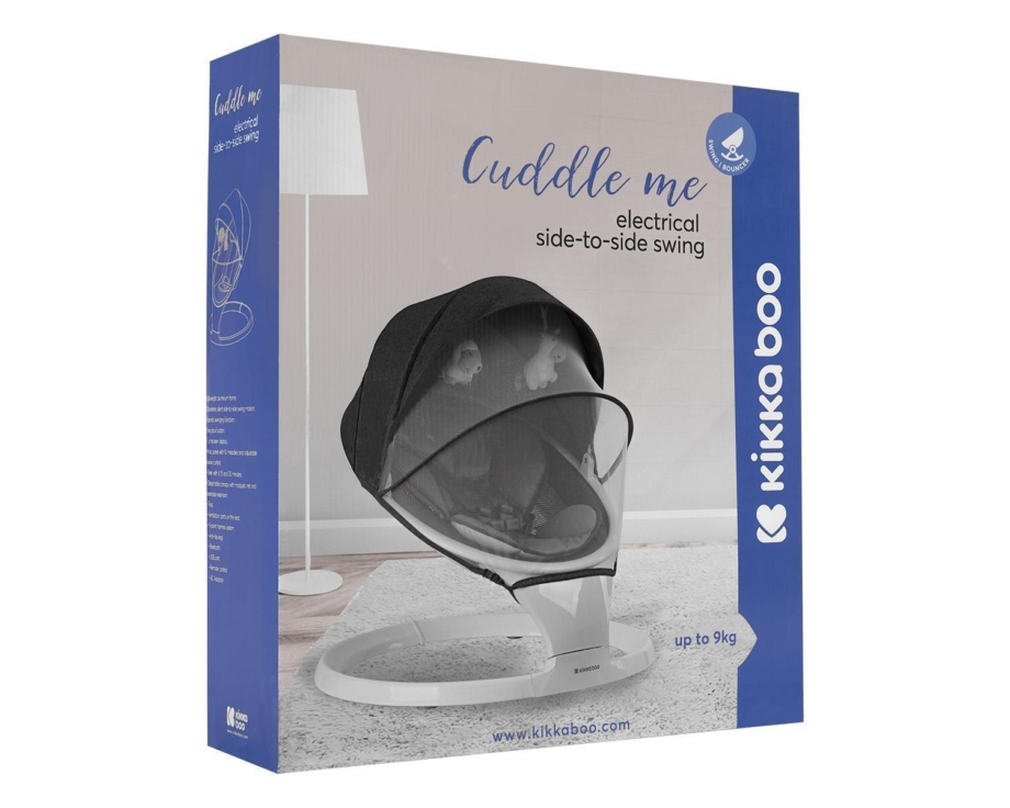 KIKKA BOO Ljuljaška CUDDLE ME sa daljinskim upravljačem light grey KIKKA BOO Ljuljaška CUDDLE ME sa daljinskim upravljačem light grey