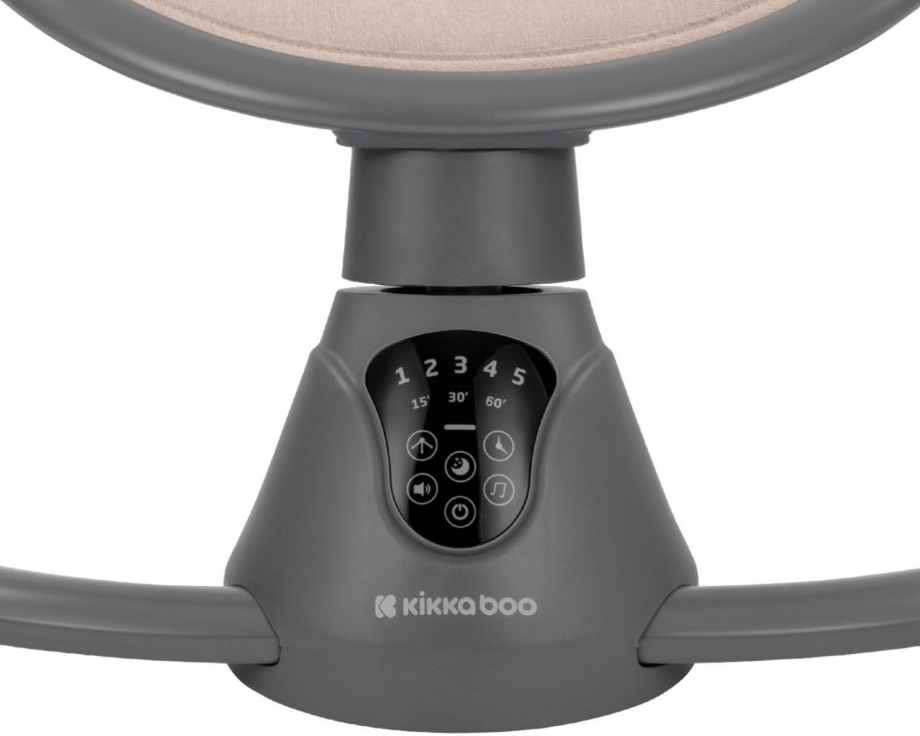 KIKKA BOO Ljuljaška TWIDDLE side-to-side sa adapterom i daljinskim upravljačem beige