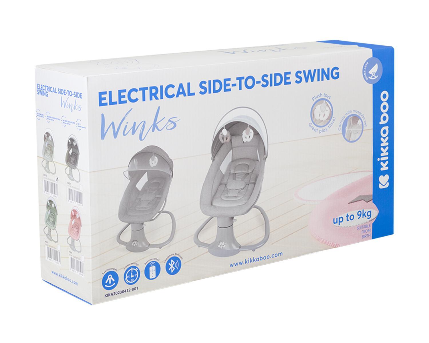 KIKKA BOO Ljuljaška WINKS side-to-side sa daljinskim upravljačem mint KIKKA BOO Ljuljaška WINKS side-to-side sa daljinskim upravljačem mint