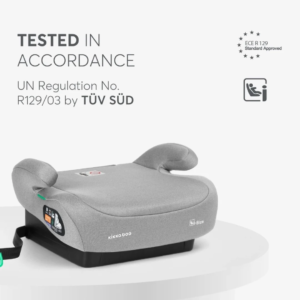 Autosedište 125-150 cm I-GO I-SIZE light grey - Slika 5