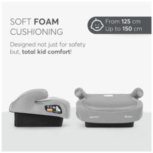 Autosedište 125-150 cm I-GO I-SIZE light grey - Slika 3