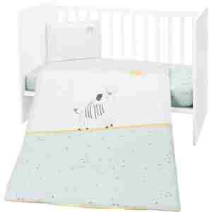 Posteljina sa ogradicom 6 pcs 60/120 Stripy Friends KKB60137-180