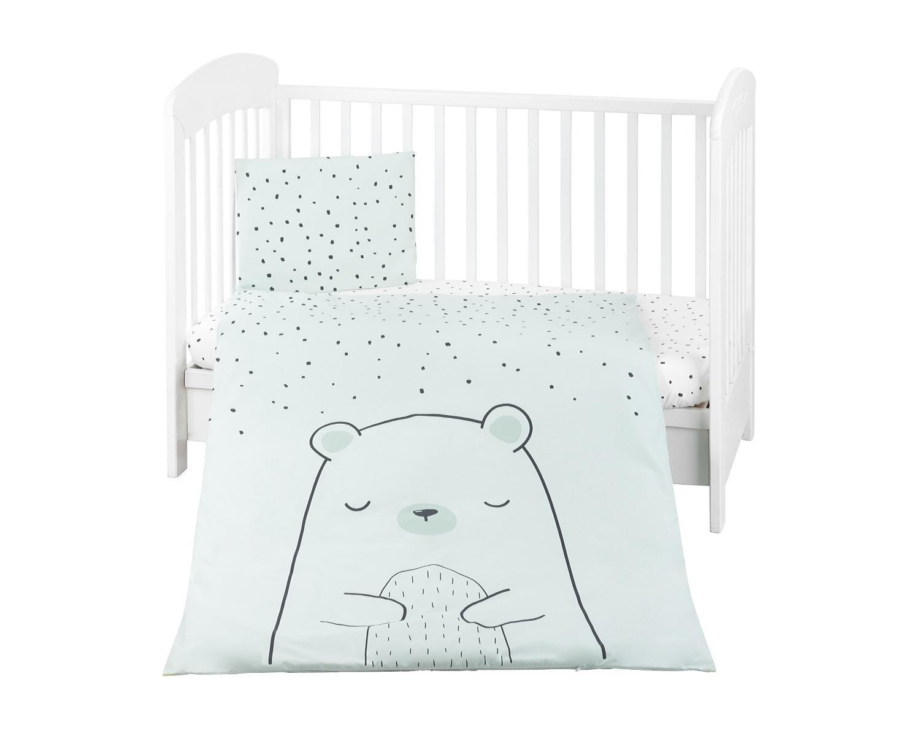 Posteljina navlaka 3 pcs Bear with Me mint KB30144-180