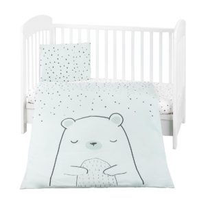 Posteljina sa ogradicom 6 pcs 60/120 Bear with Me mint KKB60116-180 - Slika 1