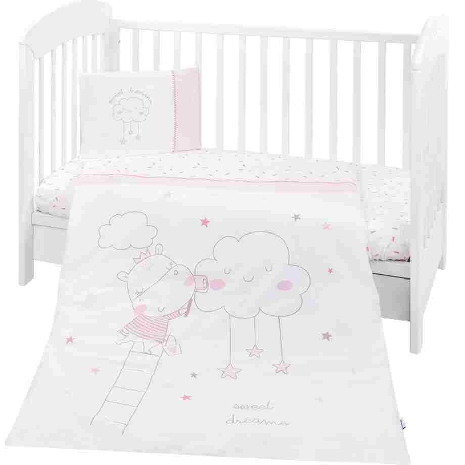Posteljina navlaka 3 pcs Hippo Dreams KKB30140-180