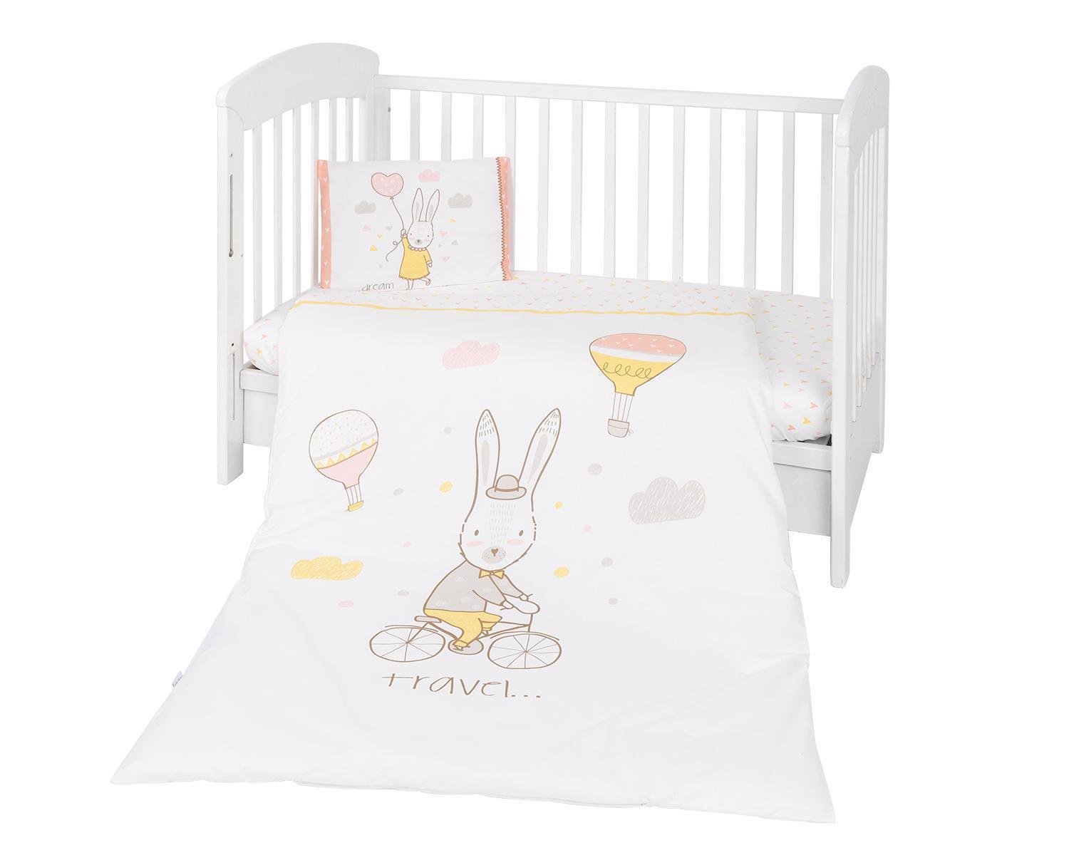 Posteljina-navlaka-set-3-pcs-RABBITS-in-LOVE Posteljina navlaka 3 pcs Rabbits in Love KKB30125-180