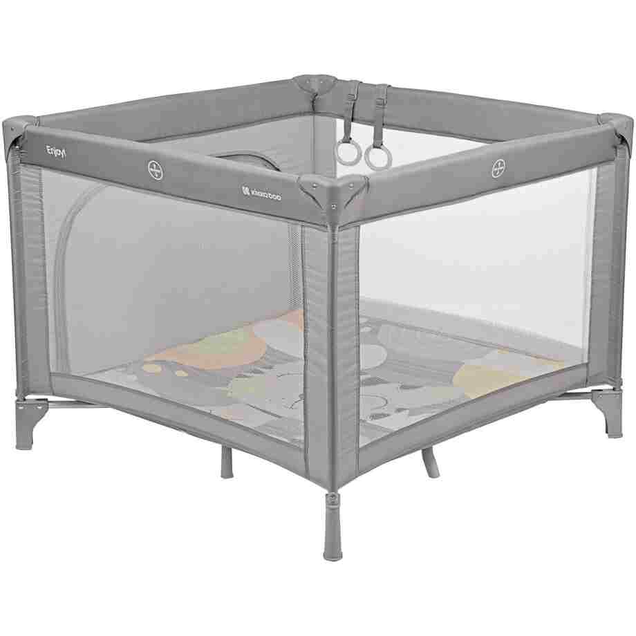 KIKKA BOO Prenosiva ogradica sa zipom ENJOY Cat grey
