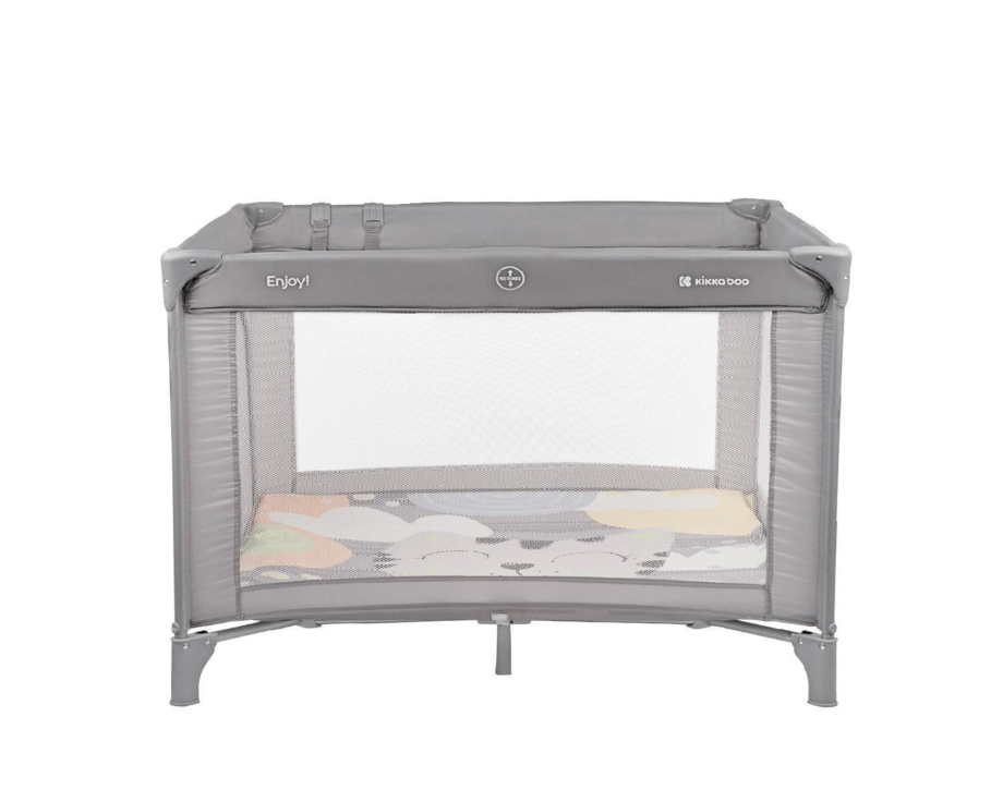 KIKKA BOO Prenosiva ogradica sa zipom ENJOY Cat grey