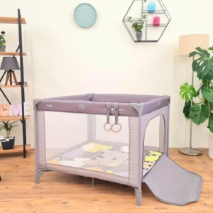KIKKA BOO Prenosiva ogradica sa zipom ENJOY Cat grey - Slika 8
