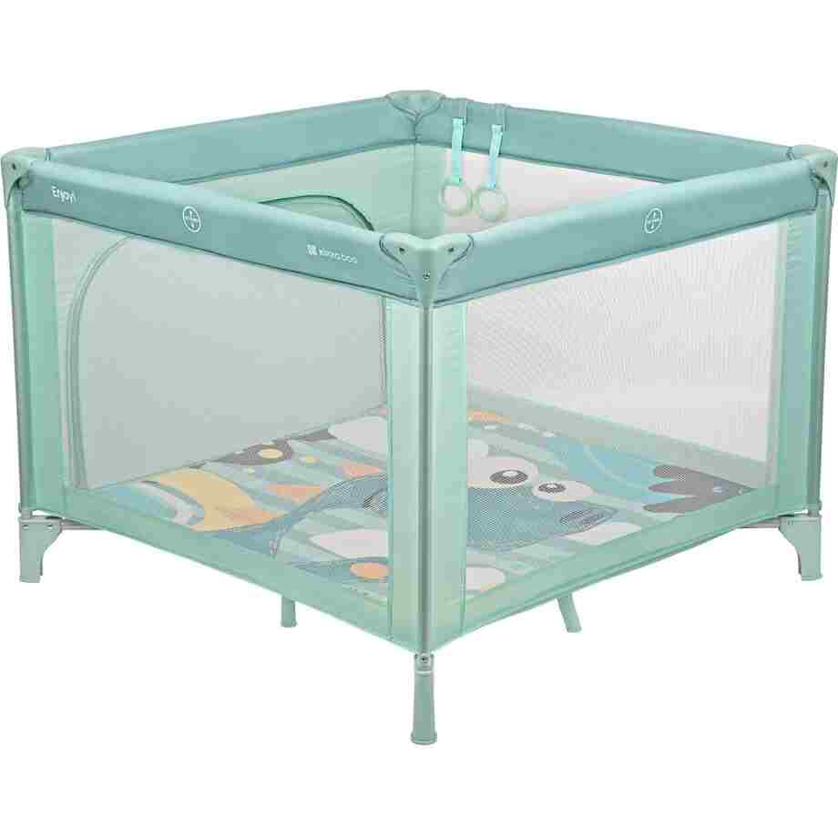 KIKKA BOO Prenosiva ogradica sa zipom ENJOY Dino mint