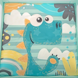 KIKKA BOO Prenosiva ogradica sa zipom ENJOY Dino mint - Slika 6