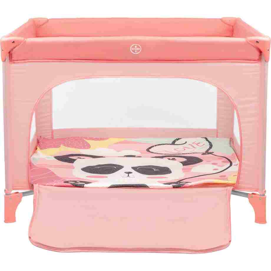 Prenosiva ogradica ENJOY Panda pink3
