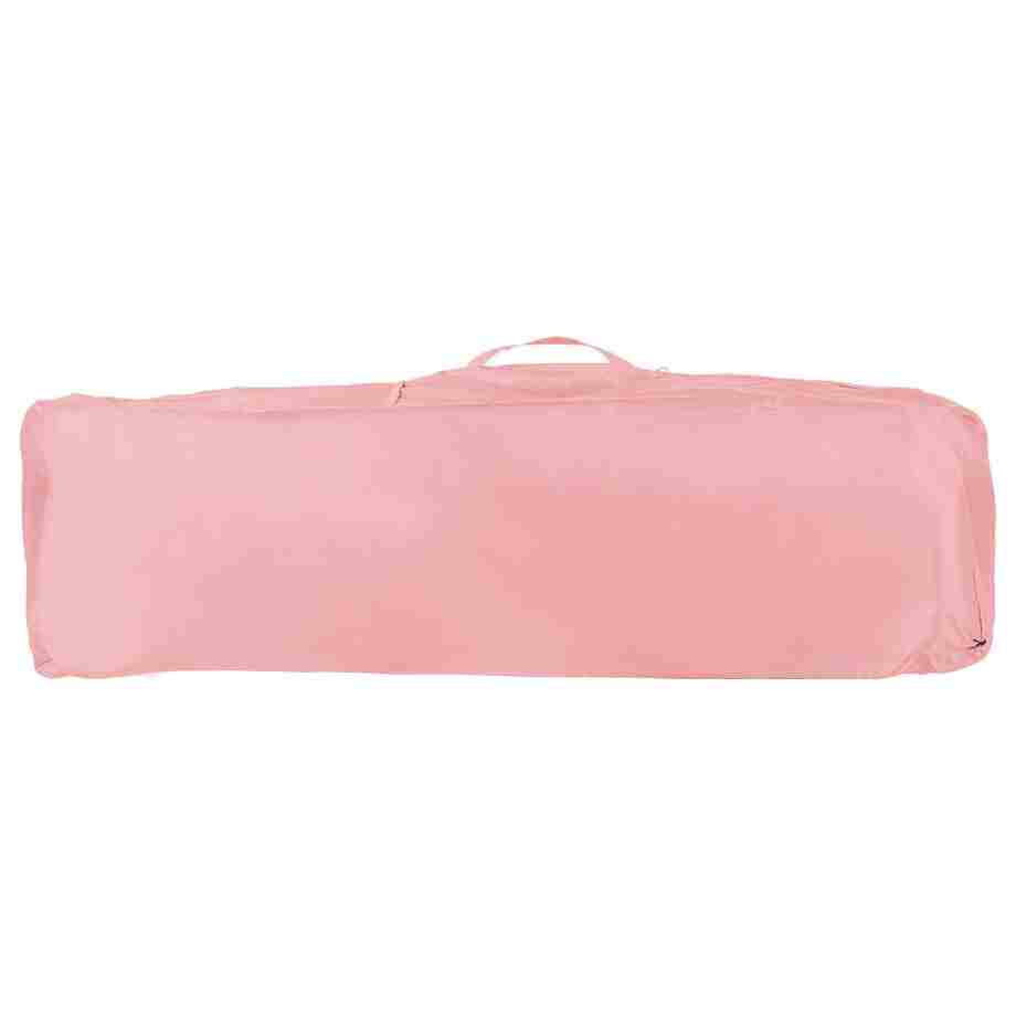 KIKKA BOO Krevetac MEDLEY pink I nivo prenosivi krevetac za bebe zadnja strana