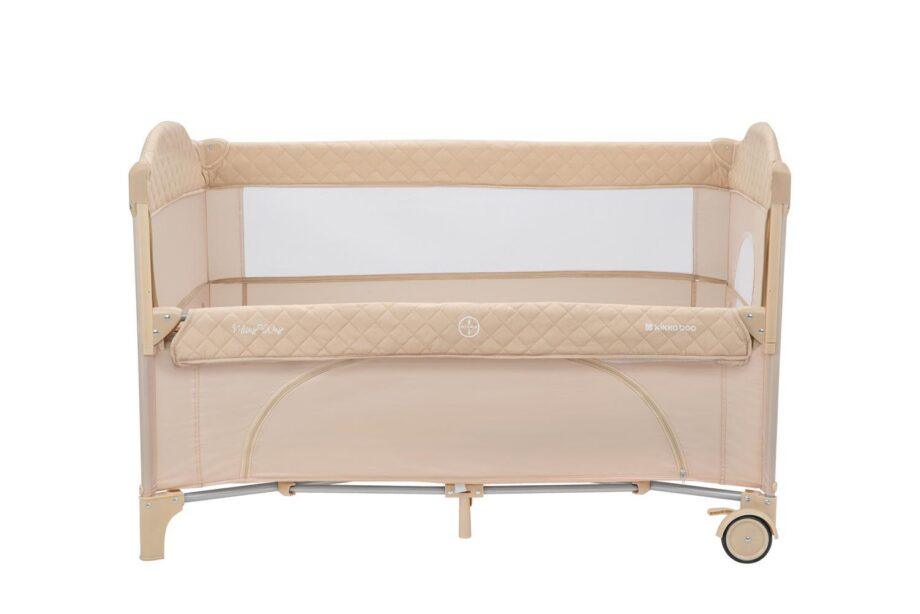 Prenosivi krevetac II nivoa MILKY WAY sa rancem i spustajucom stranicom beige8