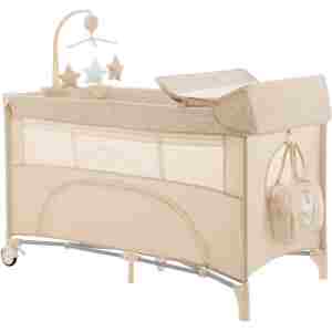 KIKKA BOO Krevetac NIGHTY NIGHT II nivoa sa rancem i pultom beige