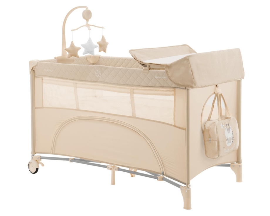 KIKKA BOO Krevetac NIGHTY NIGHT II nivoa sa rancem i pultom beige