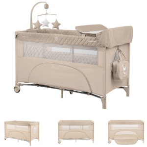 KIKKA BOO Krevetac NIGHTY NIGHT II nivoa sa rancem i pultom beige - Slika 7