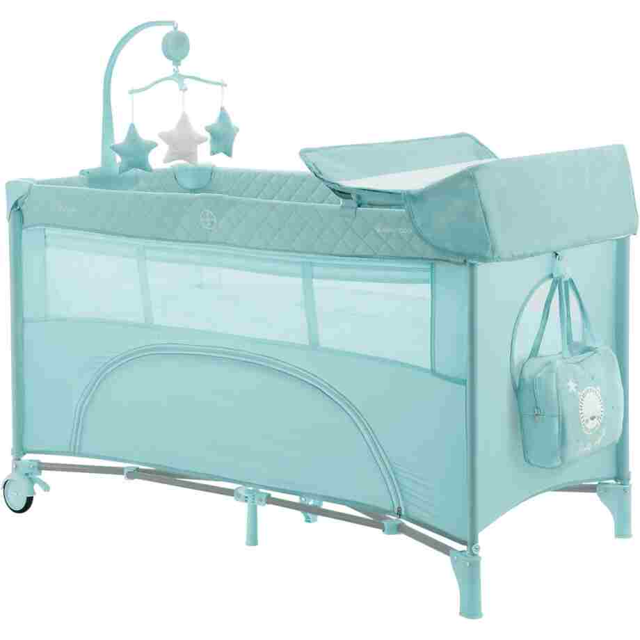 KIKKA BOO Krevetac NIGHTY NIGHT II nivoa sa rancem i pultom mint