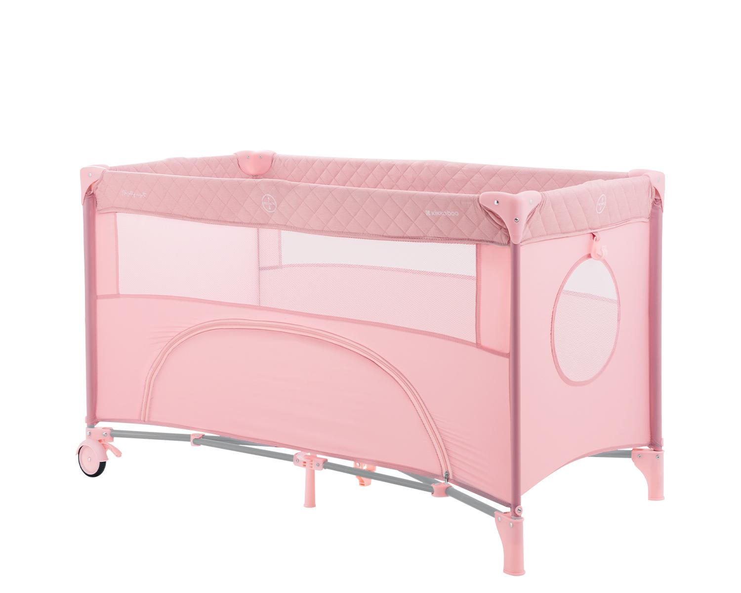 KIKKA BOO Krevetac NIGHTY NIGHT II nivoa sa rancem i pultom pink