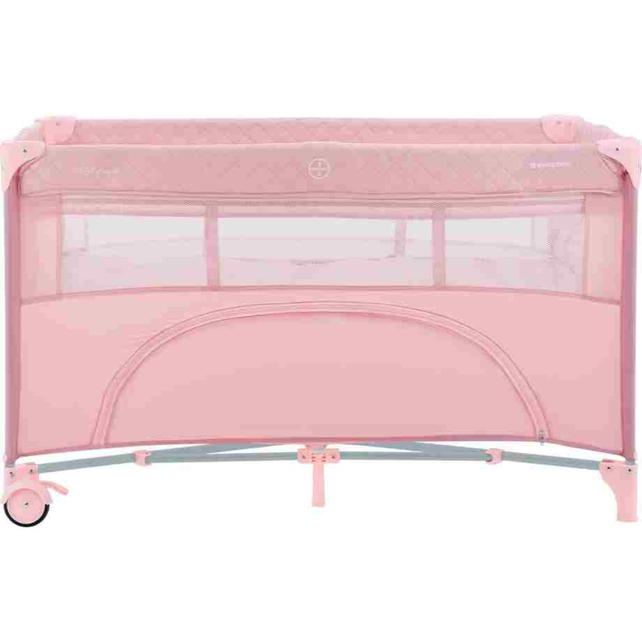 Prenosivi krevetac II nivoa NIGHTY NIGHT sa rancem i pultom pink3
