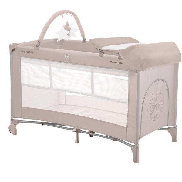 KIKKA BOO Krevetac SO GIFTED PLUS II nivoa sa pultom beige