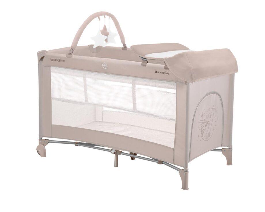 KIKKA BOO Krevetac SO GIFTED PLUS II nivoa sa pultom beige