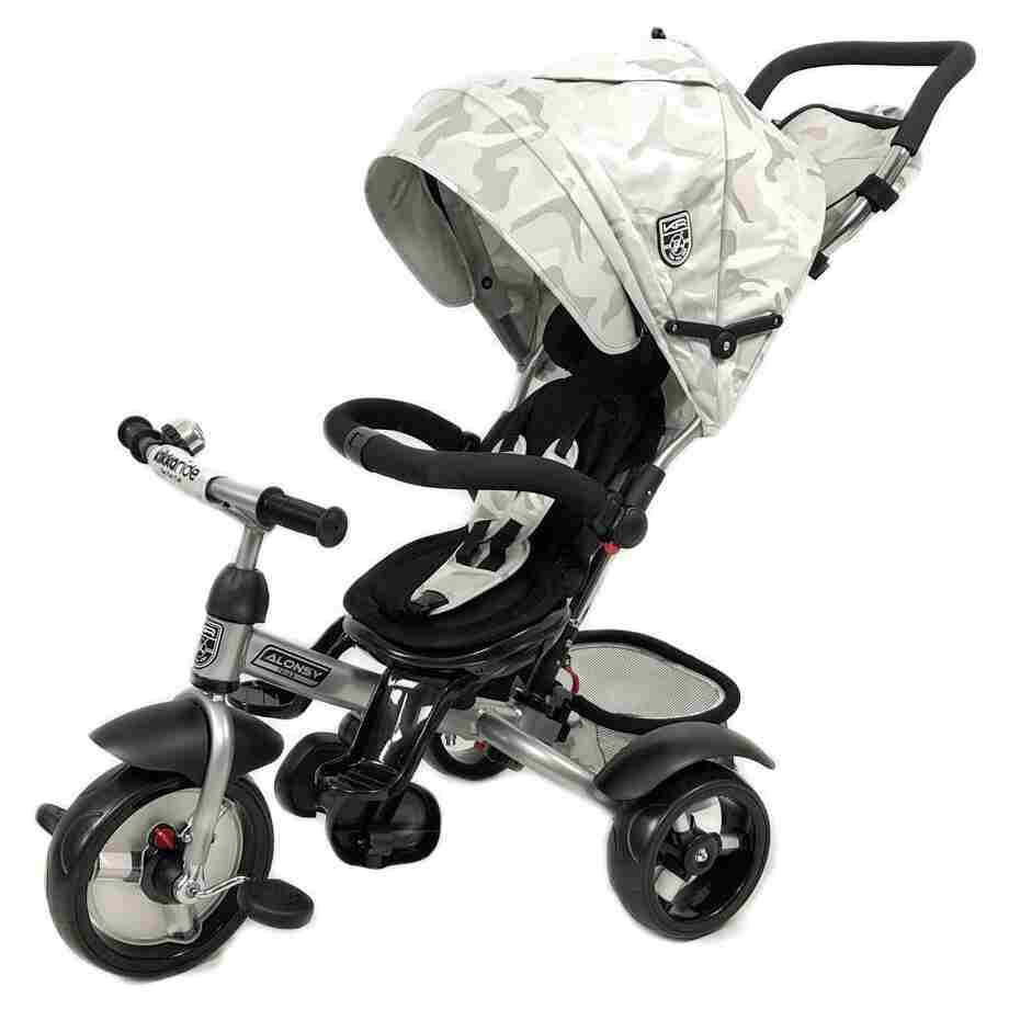 KIKKA BOO Tricikl ALONSY grey camouflage Tricikl ALONSY grey camouflage1