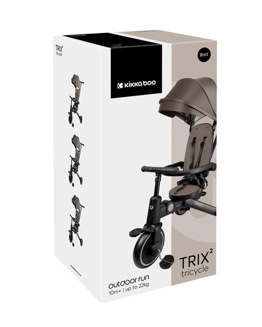 KIKKA BOO Tricikl TRIX 2 8in1 beige