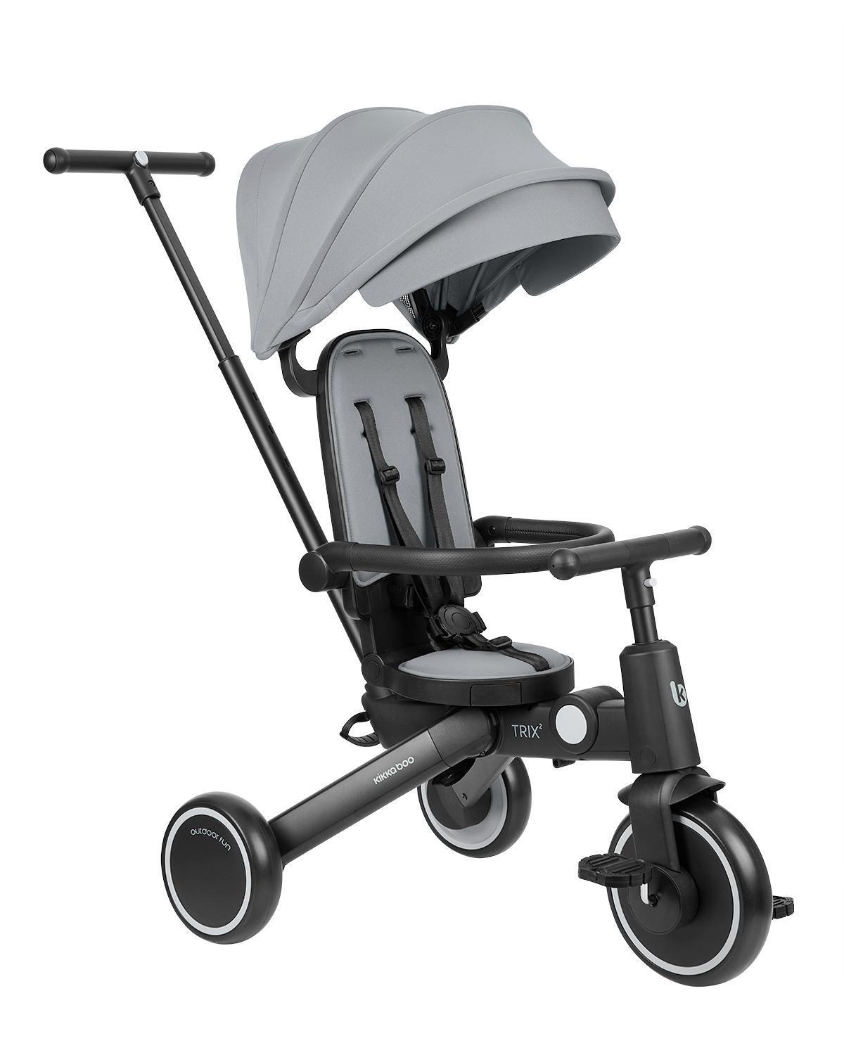 KIKKA BOO Tricikl TRIX 2 8in1 grey