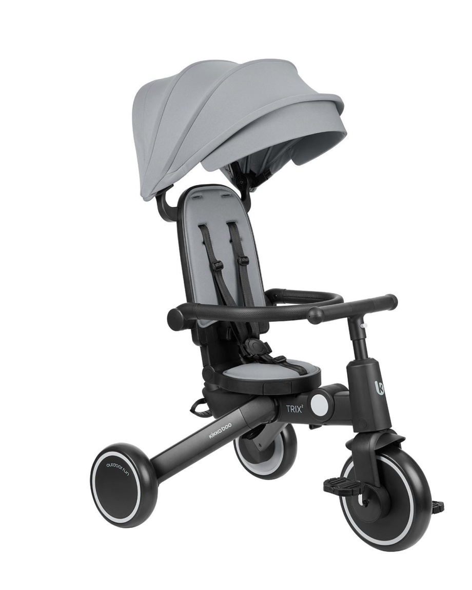 KIKKA BOO Tricikl TRIX 2 8in1 grey