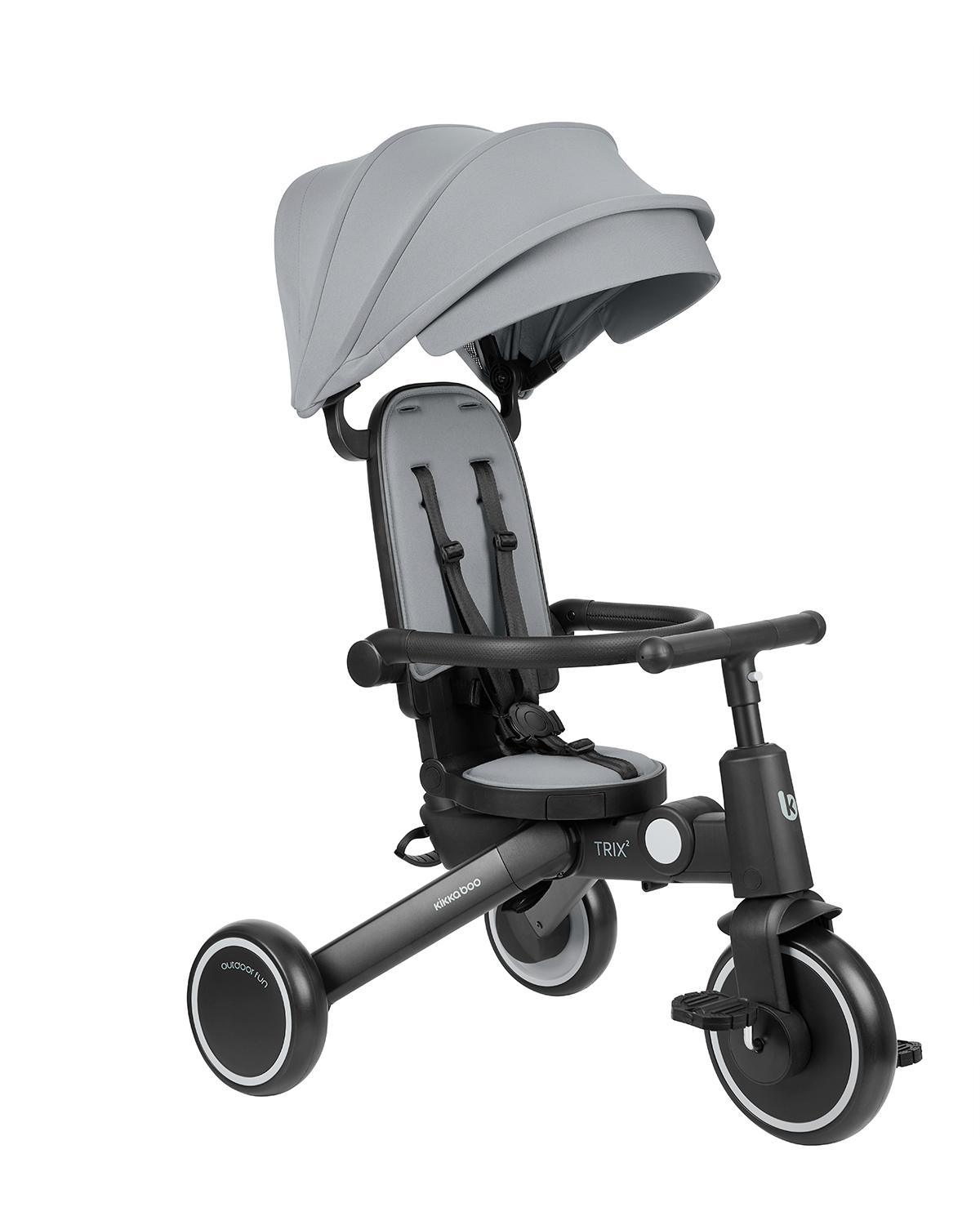 KIKKA BOO Tricikl TRIX 2 8in1 grey