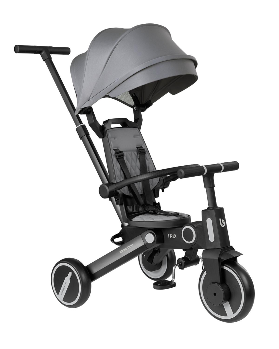 KIKKA BOO Tricikl TRIX 7in1 grey