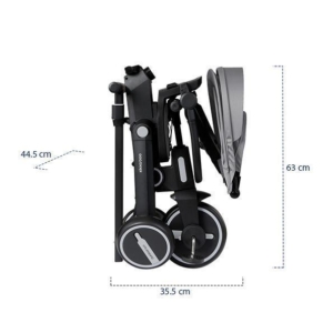 KIKKA BOO Tricikl TRIX 7in1 grey - Slika 11