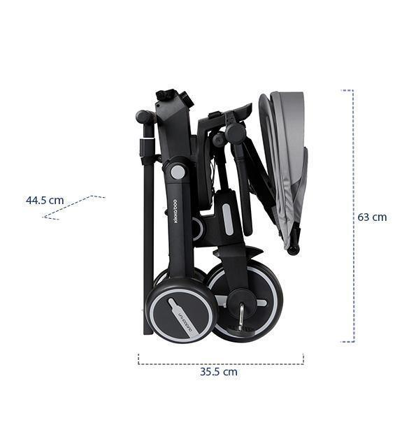 KIKKA BOO Tricikl TRIX 7in1 grey