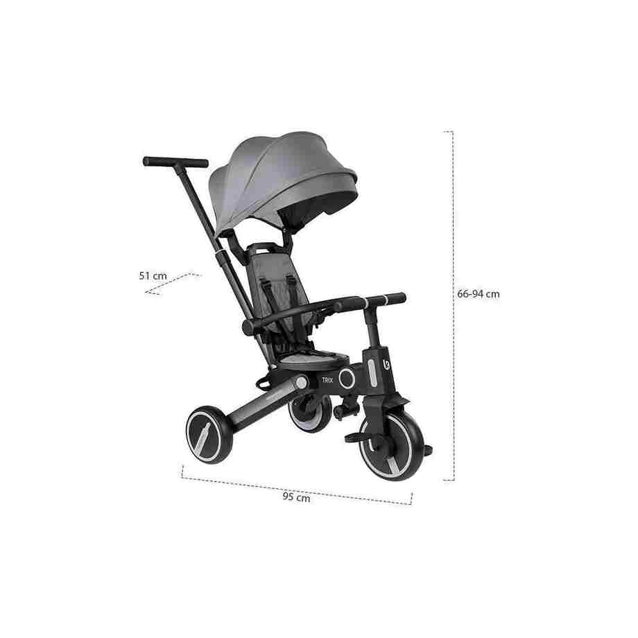 KIKKA BOO Tricikl TRIX 7in1 grey Tricikl TRIX 7in1 grey9