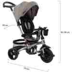 KIKKA BOO Tricikl XAMMY light grey - Slika 6