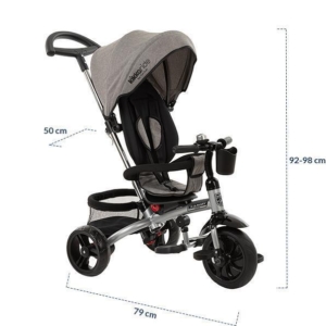 KIKKA BOO Tricikl XAMMY light grey - Slika 6