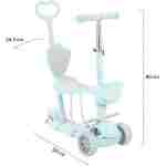 KIKKA BOO Trotinet Makani BONBON 4in1 do 50 kg Candy blue - Slika 8