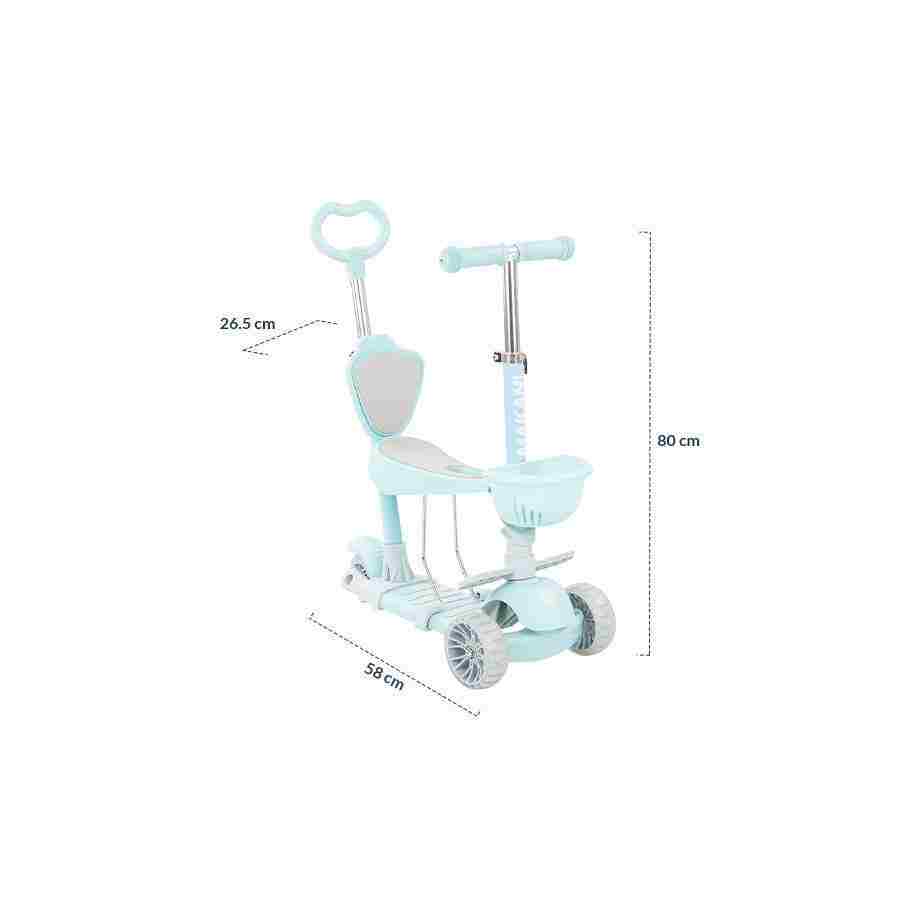 Trotinet BONBON 4in1 do 50 kg candy blue8