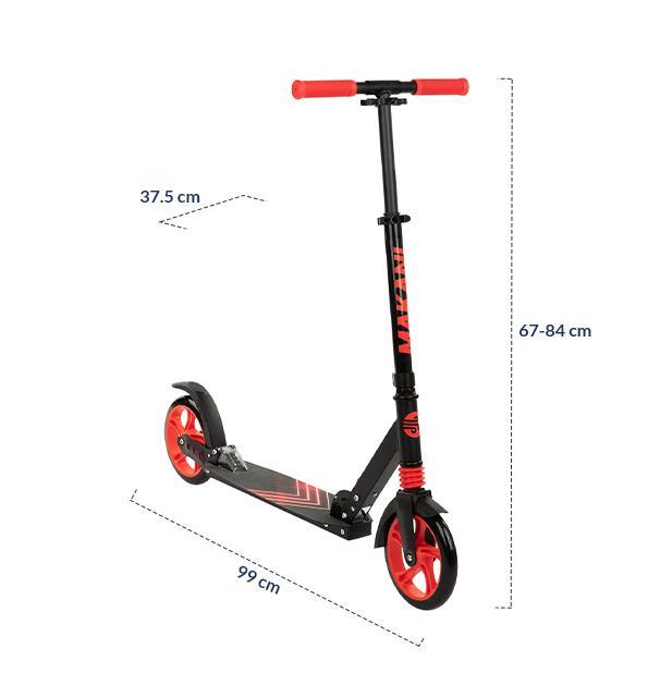 Trotinet BRONTE do 100 kg red6