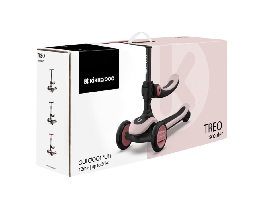 KIKKA BOO Trotinet TREO 2in1 do 50 kg pink KIKKA BOO Trotinet TREO 2in1 do 50 kg pink